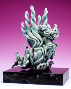 Exclusive handmade porcelain Wyvern dragon sculpture, fantasy art collectible inspired by Beowulf’s dragon mythology.