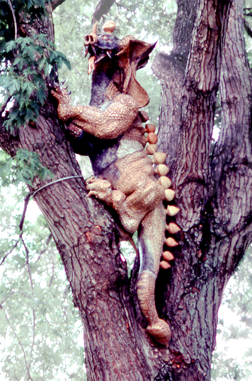 John Gardner’s Grendel dragon sculpture full view